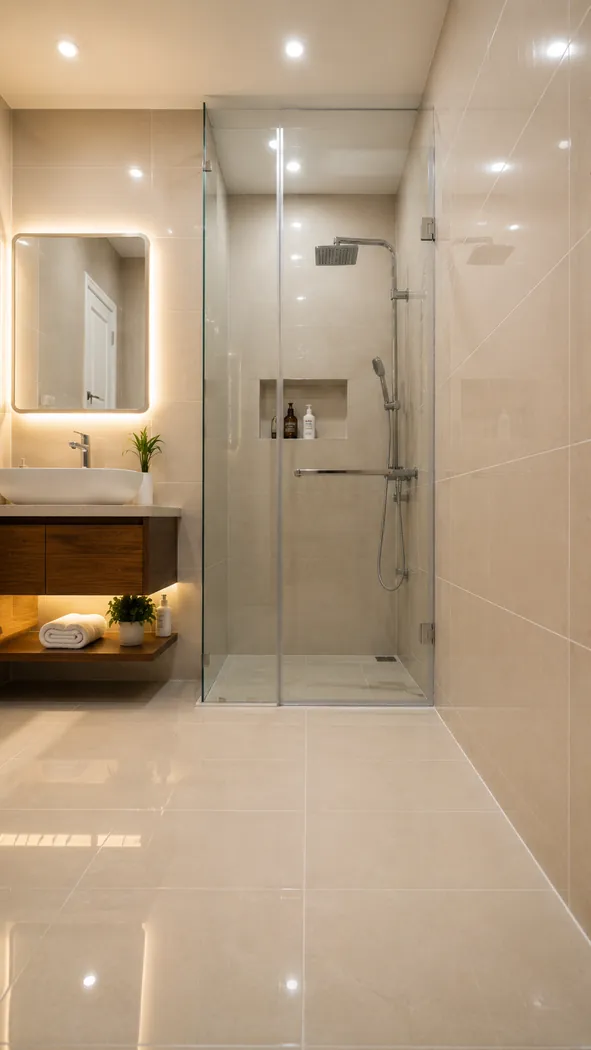 Nhà vệ sinh sau khi hoàn thiện sửa chữa